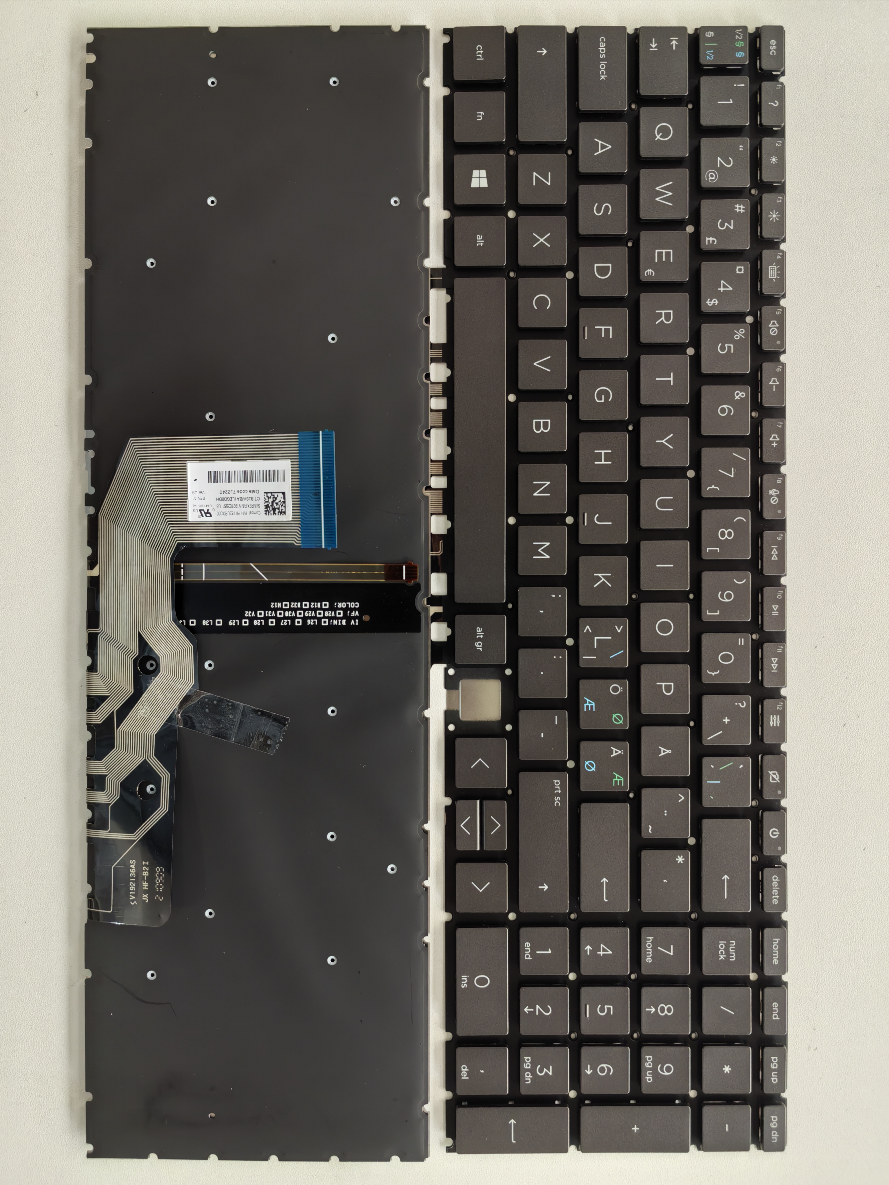 Picture of New Replacement Laptop Keyboard For HP 15-ED/15-AG small carriage return/15-EE/17-CG/TPN-C149 BLACK Backlit Other Language Layout